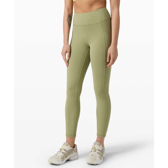 Lululemon Invigorate High-Rise Tight 25" Size 4 Vista Green - Picture 1 of 7